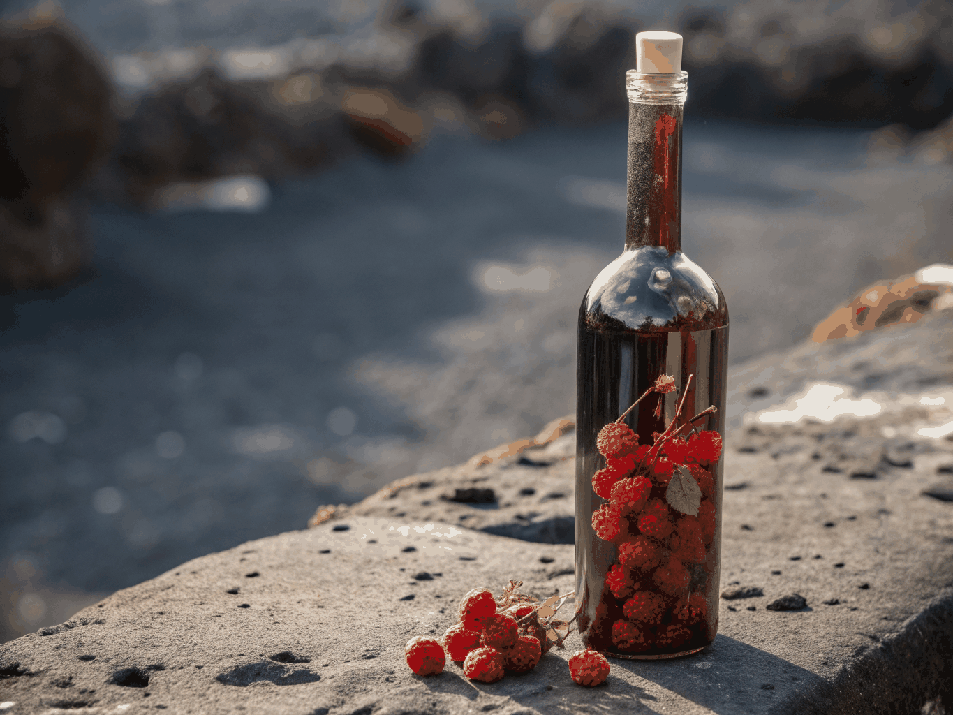 Glass of ruby Etna Rosso wine